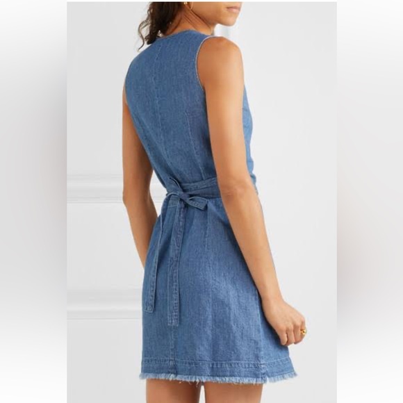 Madewell Raw Hem Wrap Dress. - Picture 2 of 8